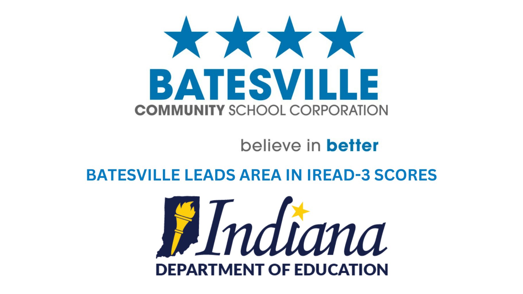 Batesville Leads Area In IREAD-3 Scores | Batesville Community School ...