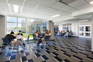 12. Batesville High School Student Commons. Photo courtesy of Fanning Howey. Batesville High School Student Commons