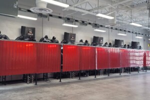 21. Welding stations. Photo courtesy of Batesville Community School Corporation. BHS Welding Lab