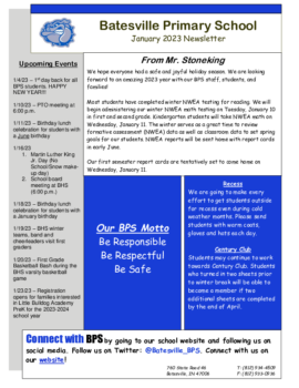 BPS Newsletter January 2023